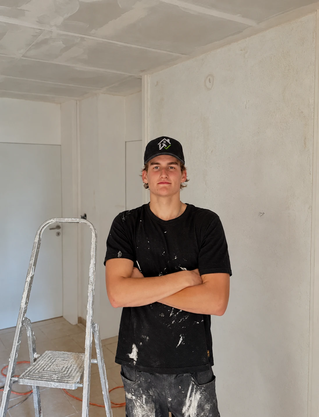 Der Gründer von Kalkulo auf einer Baustelle